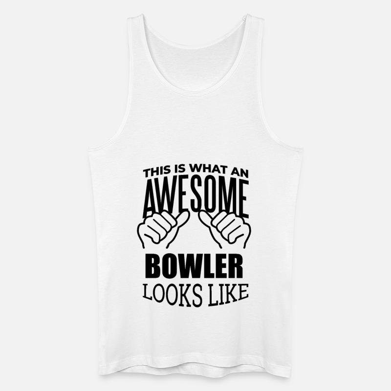 kegeln - Männer Bio Tank Top - Weiß