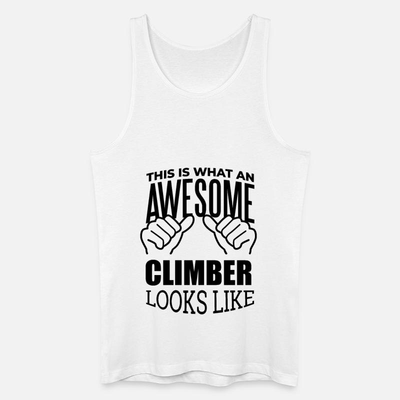 Bergsteiger - Männer Bio Tank Top - Weiß