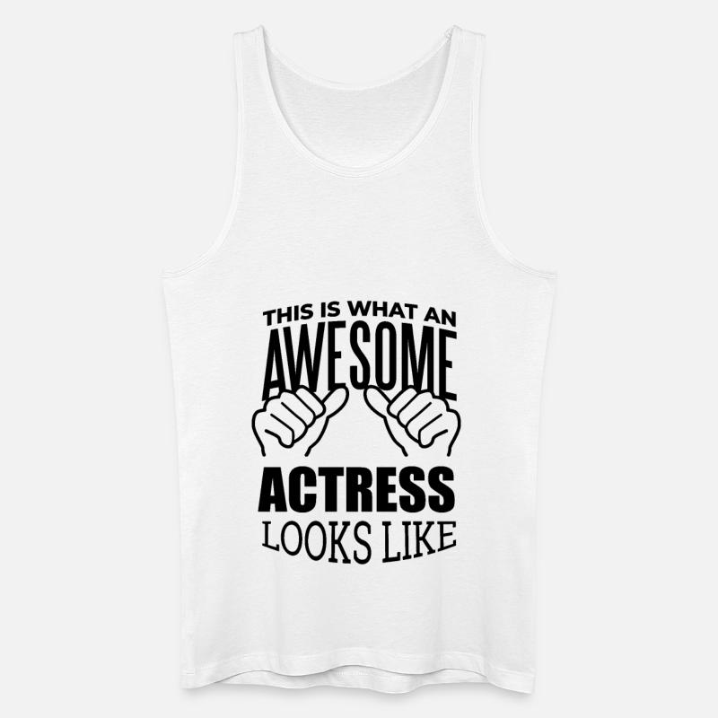 Schauspielerin - Männer Bio Tank Top - Weiß