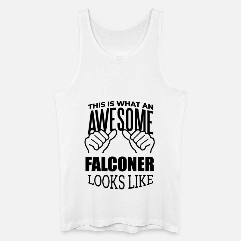 Falknerei - Männer Bio Tank Top - Weiß