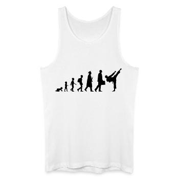 Development of a Karateka - Men’s Organic Tank Top - white - Front