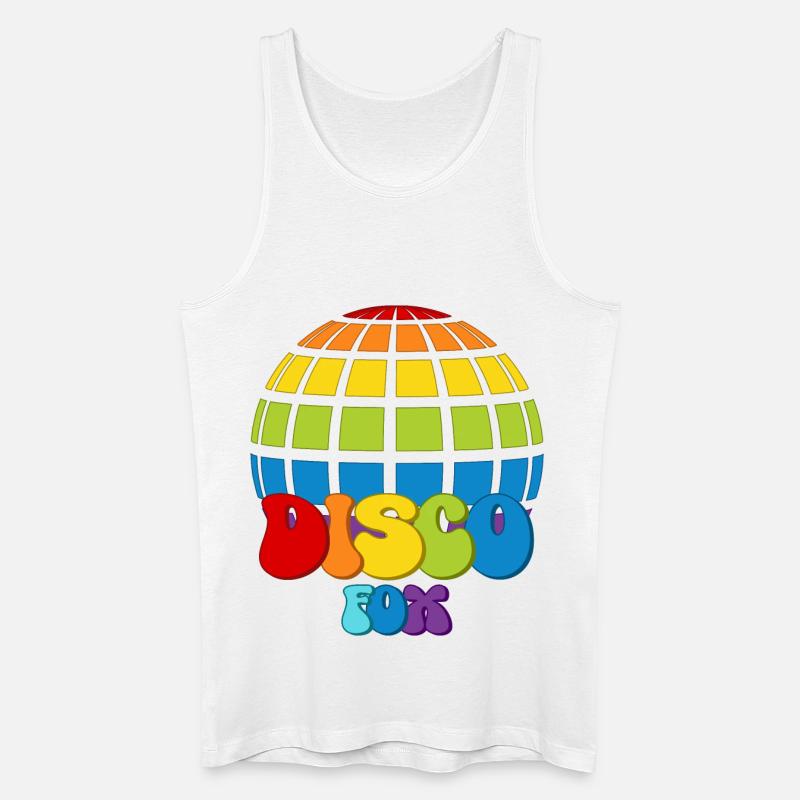 Disco Fox Discokugel Groovy Discothek Discofox - Männer Bio Tank Top - Weiß