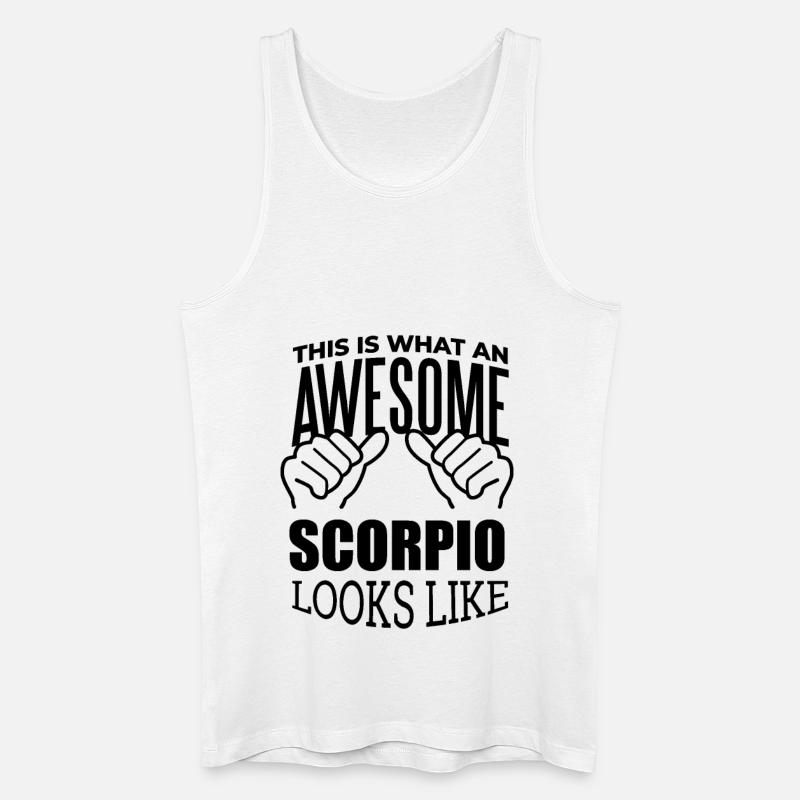 Skorpion - Männer Bio Tank Top - Weiß