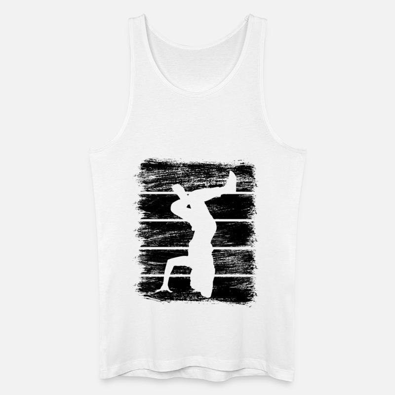 Breakdancer Skizze - Männer Bio Tank Top - Weiß