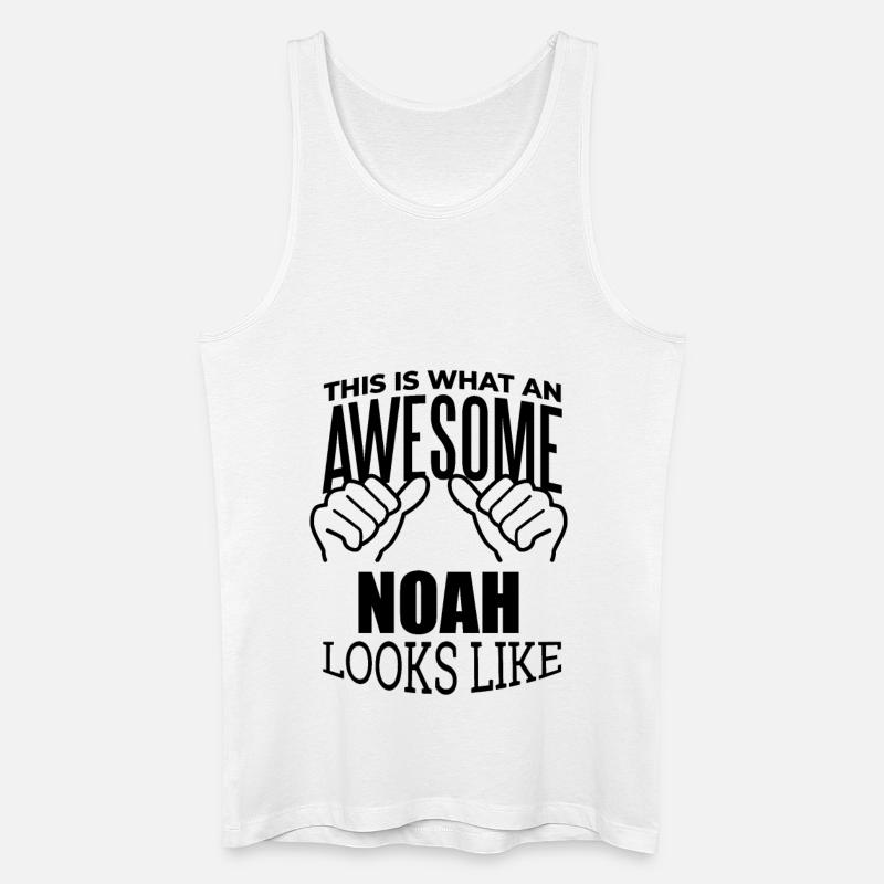 Noach - Männer Bio Tank Top - Weiß
