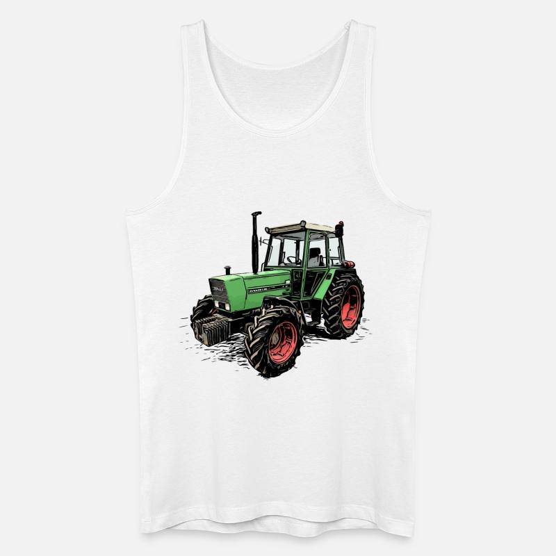 Farmer 306 Traktor - Männer Bio Tank Top - Weiß