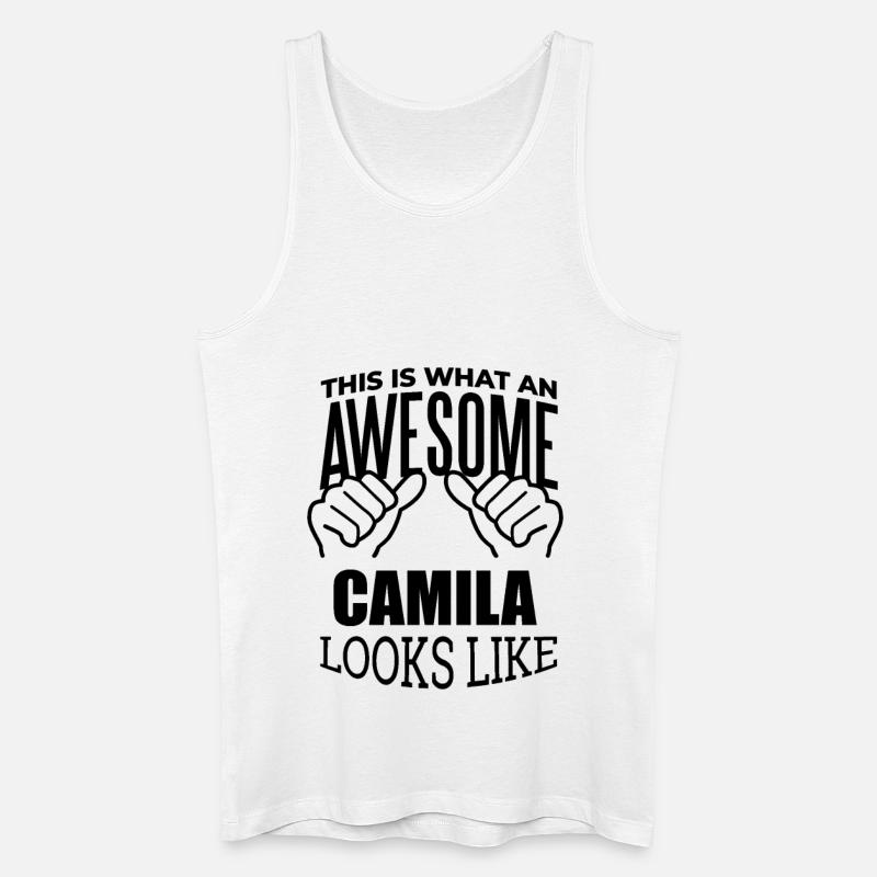 Camila - Männer Bio Tank Top - Weiß