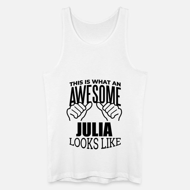 Julia - Männer Bio Tank Top - Weiß