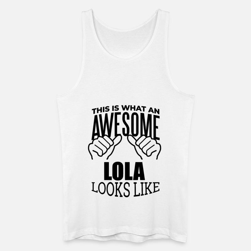 Lola - Männer Bio Tank Top - Weiß
