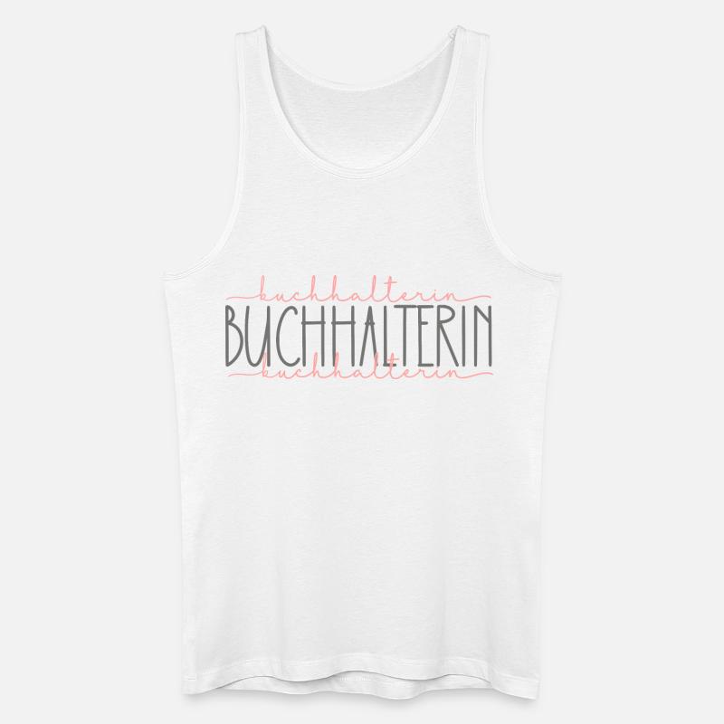 Buchhalterin Geschenk Buchhaltung Beruf - Männer Bio Tank Top - Weiß