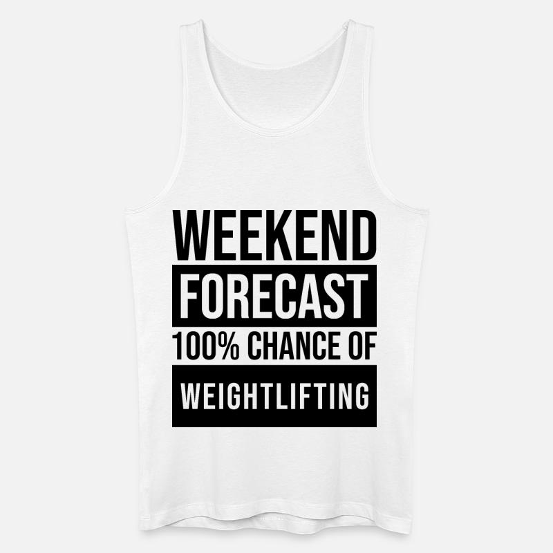 Gewichte - Männer Bio Tank Top - Weiß