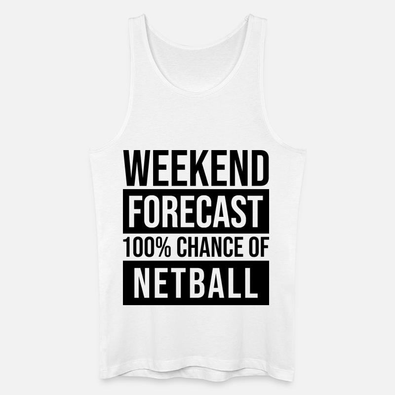 Netzball - Männer Bio Tank Top - Weiß