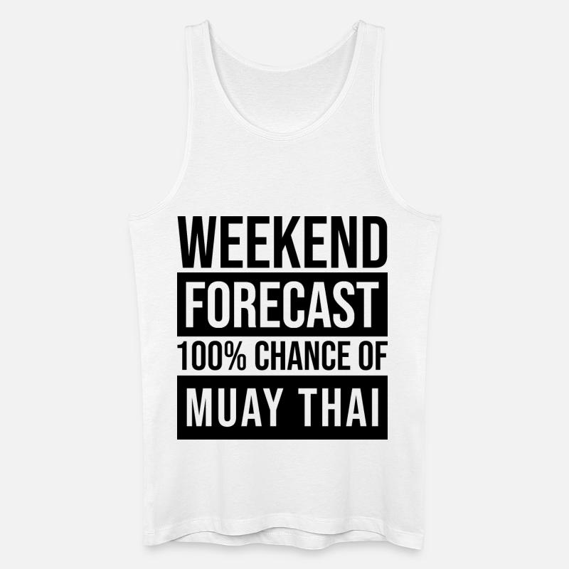 Muay Thai - Männer Bio Tank Top - Weiß