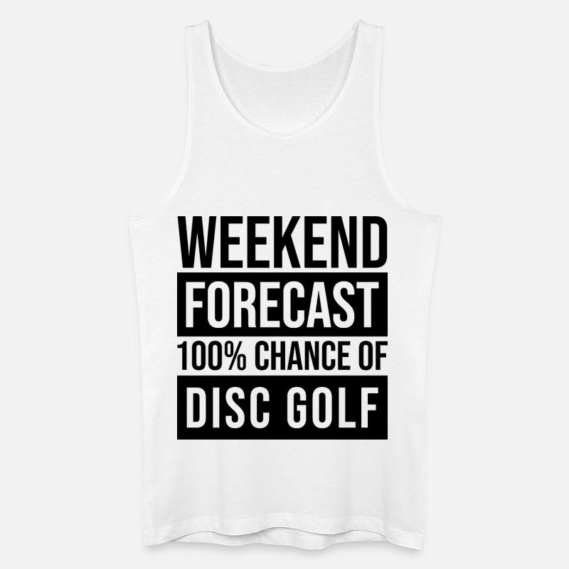 Discgolf - Männer Bio Tank Top - Weiß