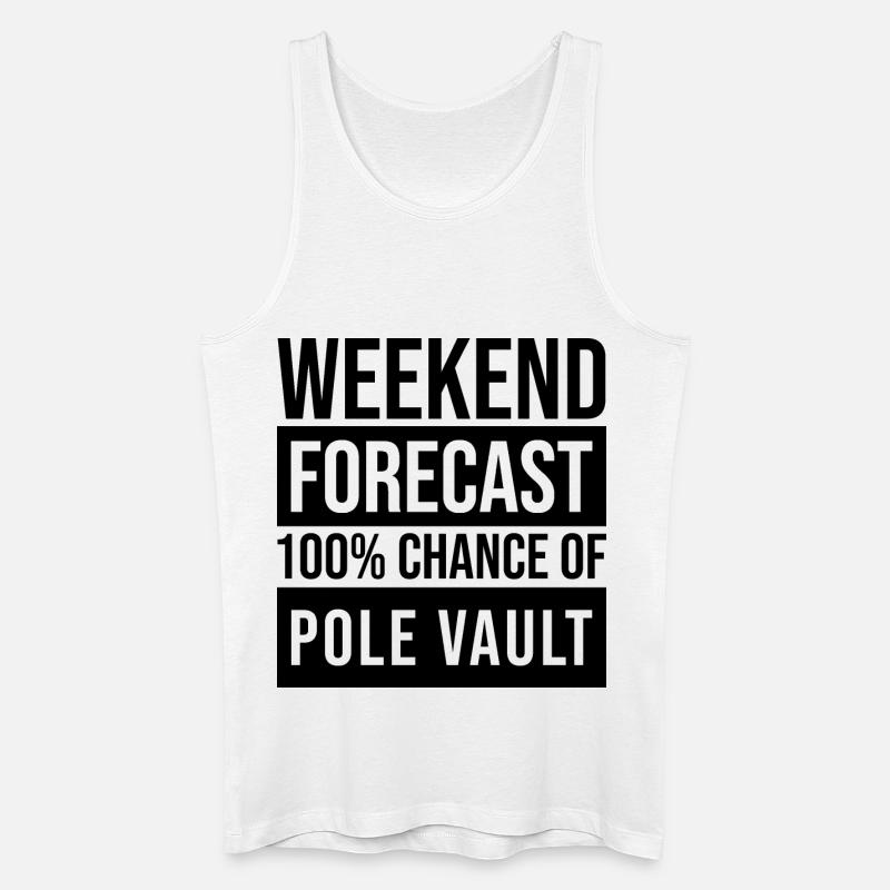 Stabhochsprung - Männer Bio Tank Top - Weiß