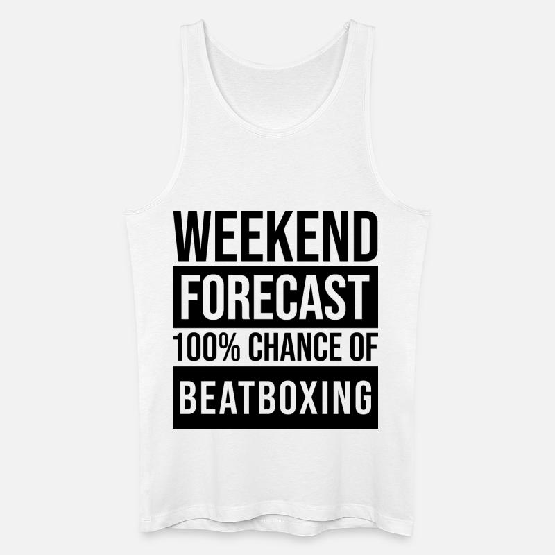 Beatbox (Englisch) - Männer Bio Tank Top - Weiß