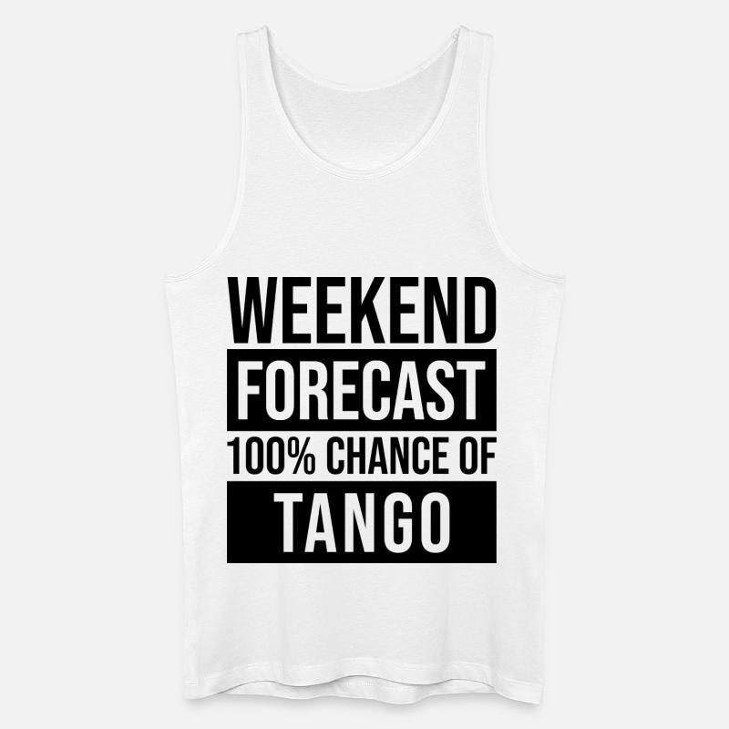 Tango - Männer Bio Tank Top - Weiß