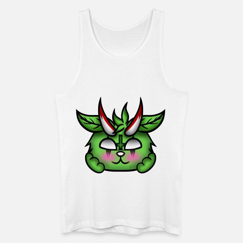 Errötender Dämon! - Männer Bio Tank Top - Weiß