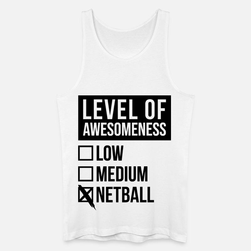 Netball - Men’s Organic Tank Top - white