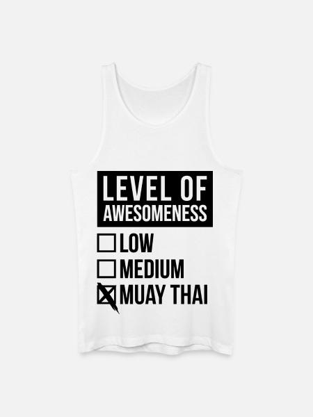 Muay Thai Muay Thai Muay Thai - Men’s Organic Tank Top - white