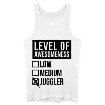 Jonglage - Männer Bio Tank Top - Weiß - Vorne