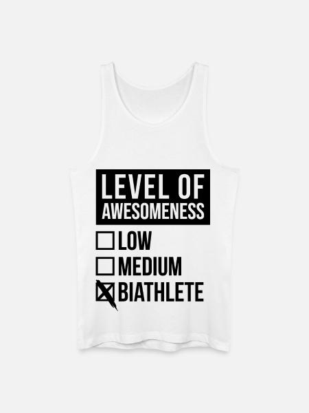 Biathlon - Männer Bio Tank Top - Weiß