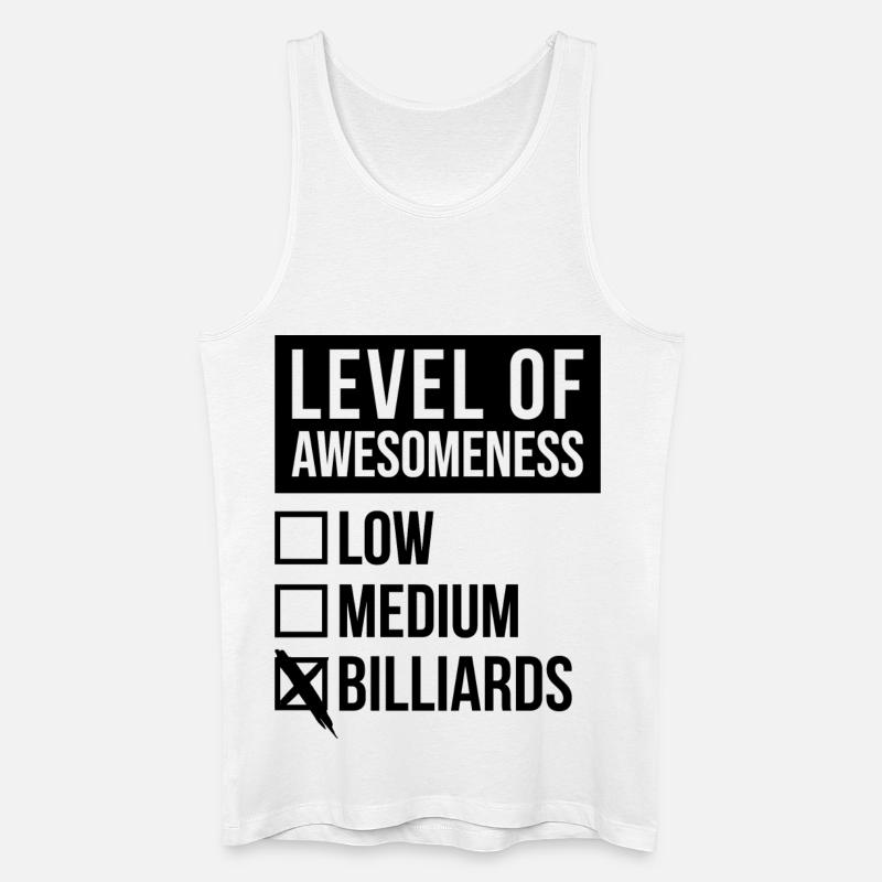 Billard - Männer Bio Tank Top - Weiß