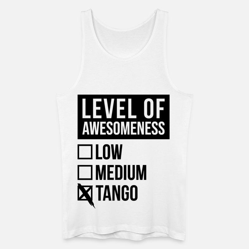 Tango - Männer Bio Tank Top - Weiß