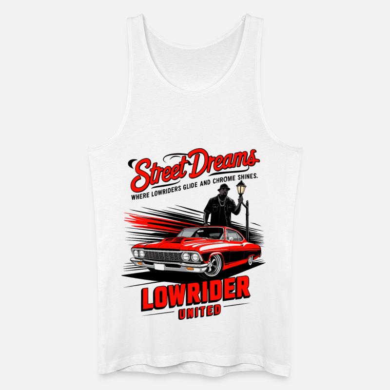 Lowrider Auto - Männer Bio Tank Top - Weiß