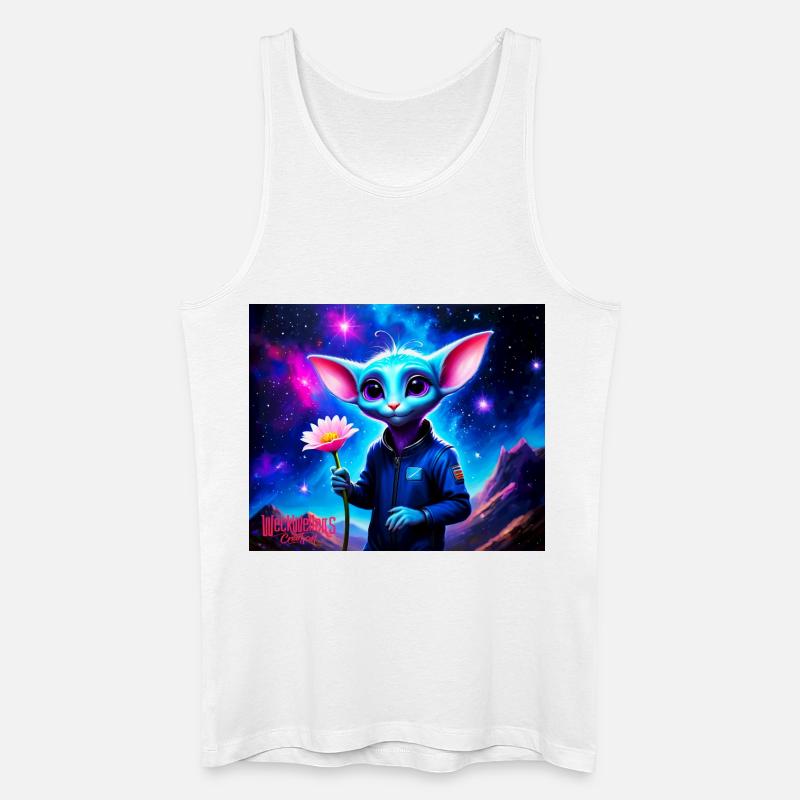 Wonky Maus - Männer Bio Tank Top - Weiß