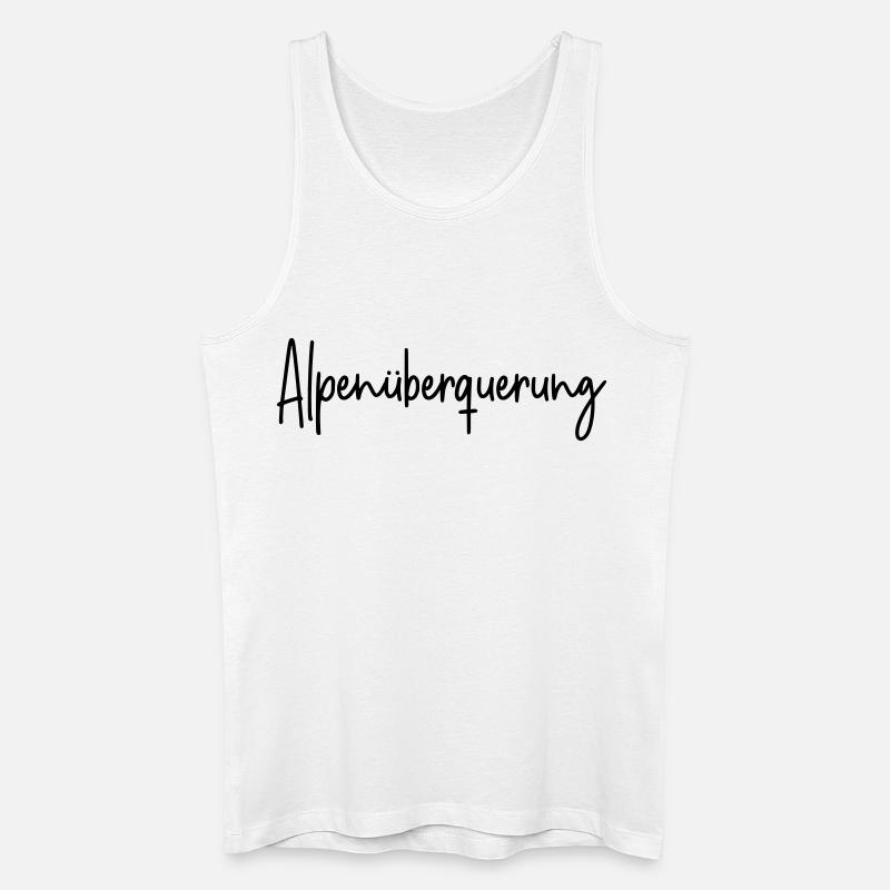 Alpenüberquerung - Männer Bio Tank Top - Weiß