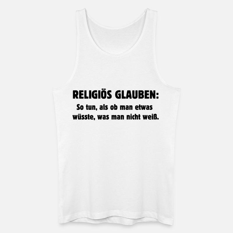 Religiös glauben - Männer Bio Tank Top - Weiß
