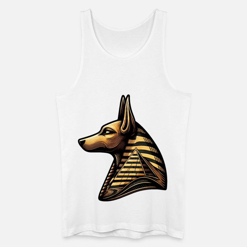 Anubis | Wächter der Gräber Ägypten - Männer Bio Tank Top - Weiß