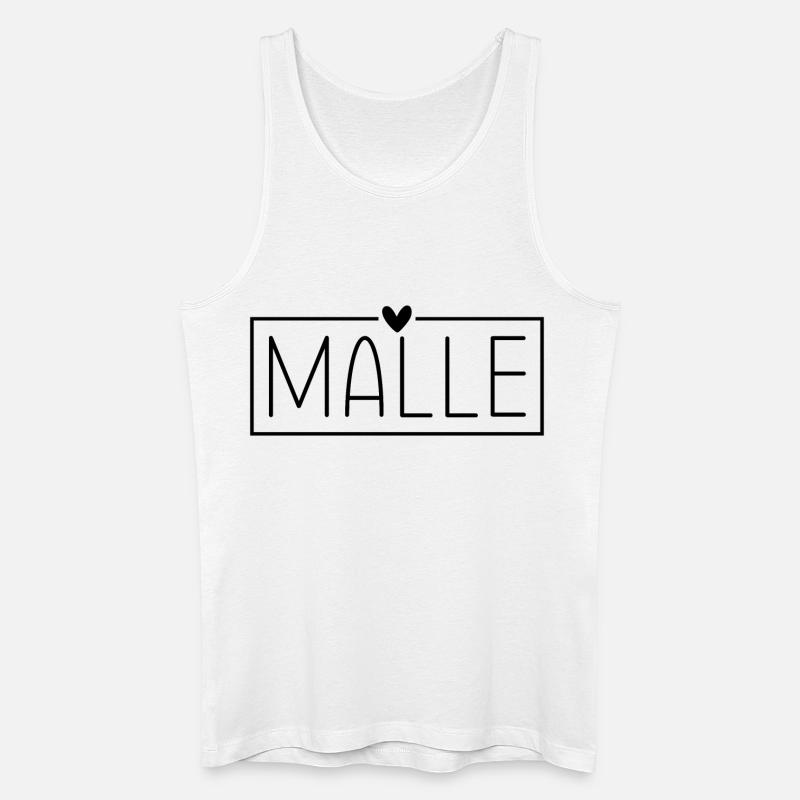 Mallorca Malle - Männer Bio Tank Top - Weiß