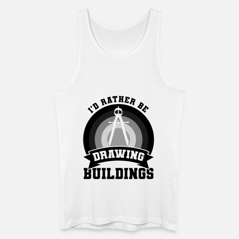 Architekten Witz - Männer Bio Tank Top - Weiß