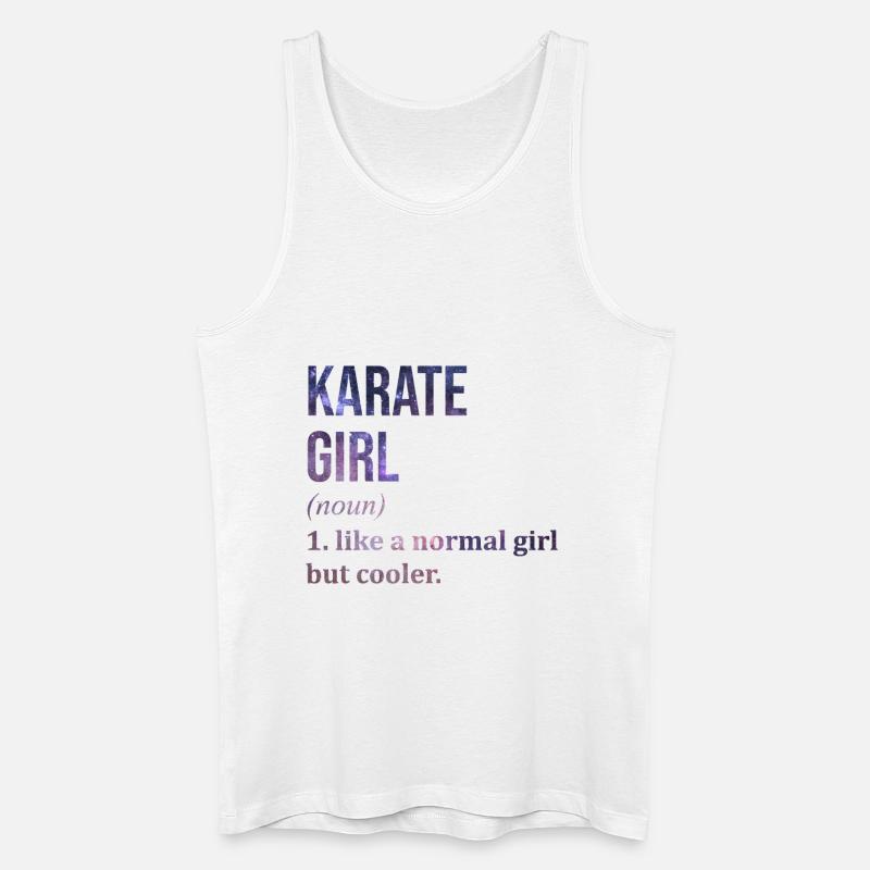 karate - Miesten luomu-tanktoppi - valkoinen