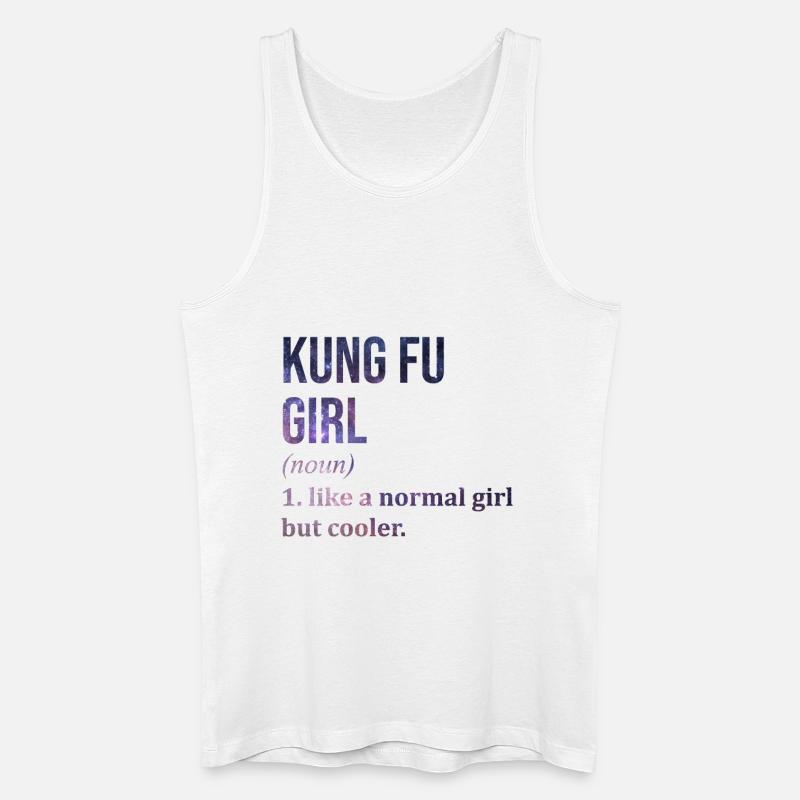 Kung-Fu - Männer Bio Tank Top - Weiß