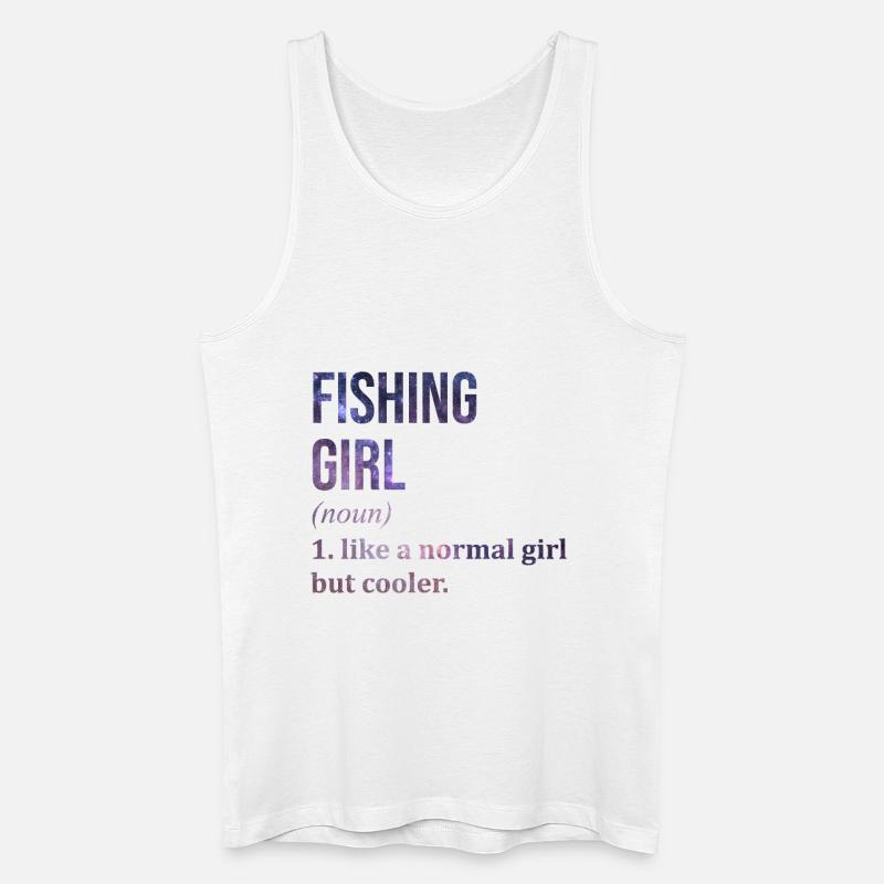 Angeln - Männer Bio Tank Top - Weiß