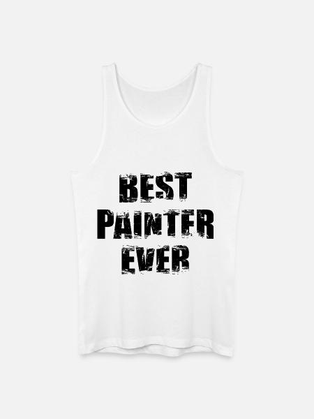 Best Painter and Varnisher - Men’s Organic Tank Top - white