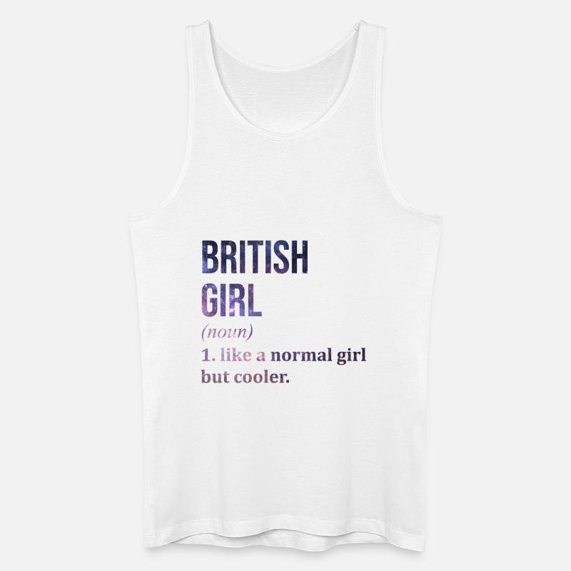 Großbritannien - Männer Bio Tank Top - Weiß