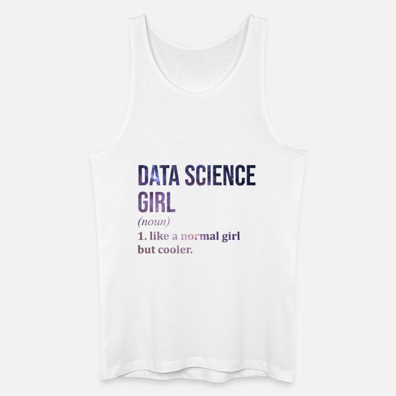 Datenwissenschaft - Männer Bio Tank Top - Weiß