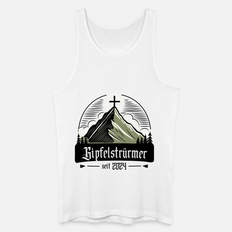 Gipfelwanderer - Bergsteiger 2024 - Männer Bio Tank Top - Weiß