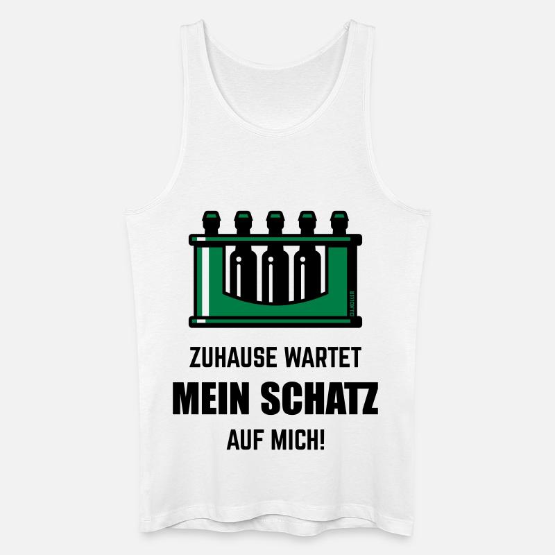 XGrüner Schatz - Männer Bio Tank Top - Weiß