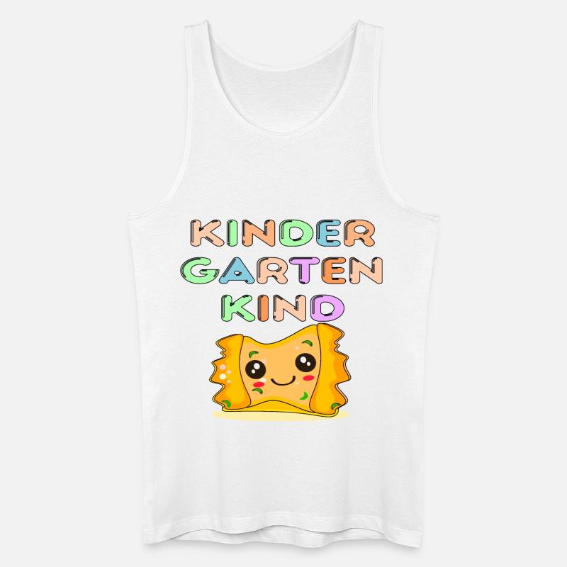 SCHWÄBISCHE MAULTASCHEN KINDERGARTENKIND - Männer Bio Tank Top - Weiß