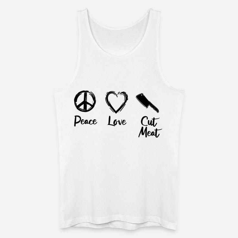 Fleischer Motivation - Männer Bio Tank Top - Weiß