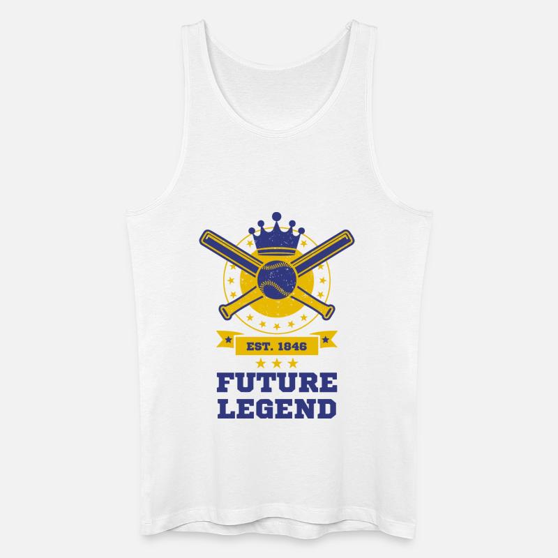 Future Legend Baseball - Männer Bio Tank Top - Weiß