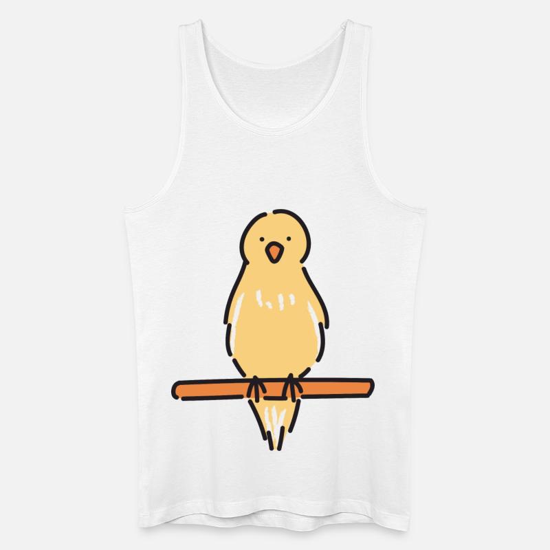 Melodischer Kanarienvogel - Männer Bio Tank Top - Weiß