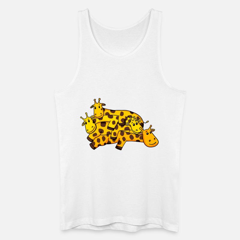 Giraffe Giraffen - Männer Bio Tank Top - Weiß