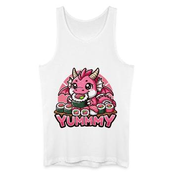 Drache Maki Sushi Yummy Kawaii Geschenk - Männer Bio Tank Top - Weiß - Vorne