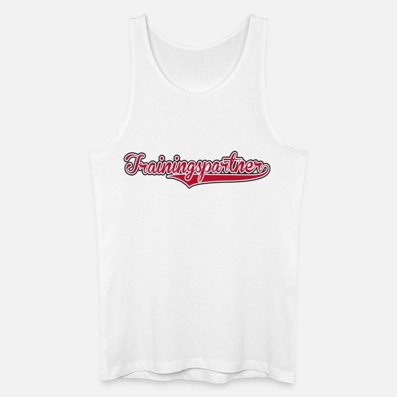 Trainingspartner - Männer Bio Tank Top - Weiß